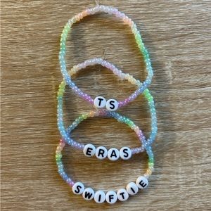 3 Taylor swift beaded friendship bracelets